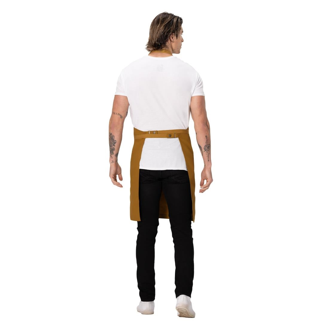 Chef Works Lockharte Bib Apron Mustard • PAS-JD935