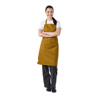 Chef Works Lockharte Bib Apron Mustard • PAS-JD935