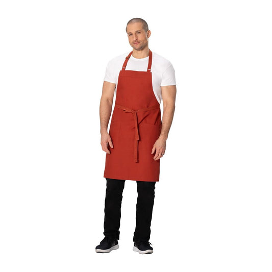 Chef Works Lockharte Bib Apron Rust • PAS-JD936
