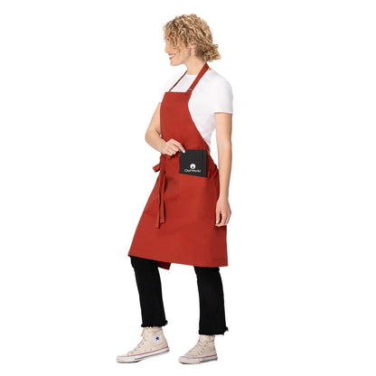Chef Works Lockharte Bib Apron Rust • PAS-JD936