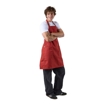 Chef Works Lockharte Bib Apron Rust • PAS-JD936