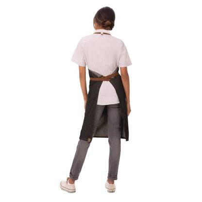 Chef Works Memphis Bib Apron Black • PAS-JD937