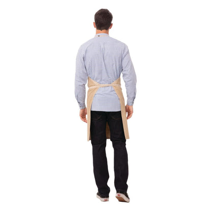 Chef Works Austin Bib Apron Natural • PAS-JD938