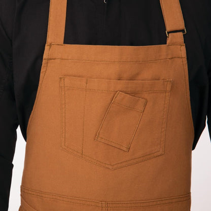 Chef Works Rockford Bib Apron Nutmeg • PAS-JD939
