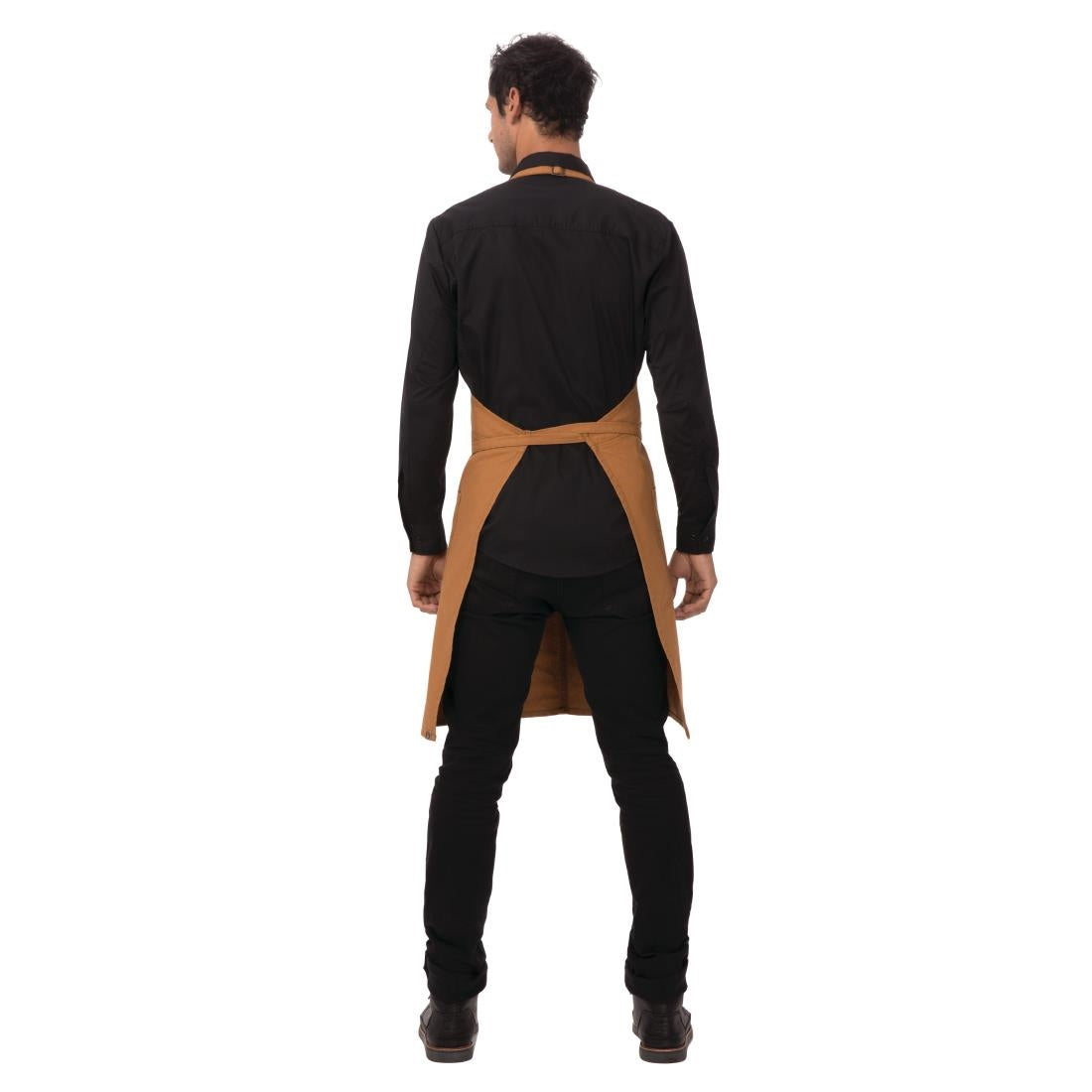 Chef Works Rockford Bib Apron Nutmeg • PAS-JD939