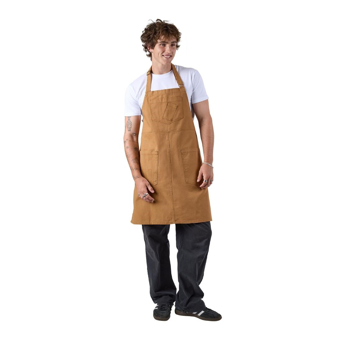 Chef Works Rockford Bib Apron Nutmeg • PAS-JD939