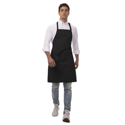 Chef Works Bib Apron Black • PAS-JD940