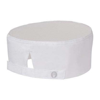 Chef Works Cool Vent Chef Beanie White • PAS-JD943