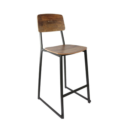 Furnlink Denver Rustic Wood Barstool (2 Pack) • PAS-JD949