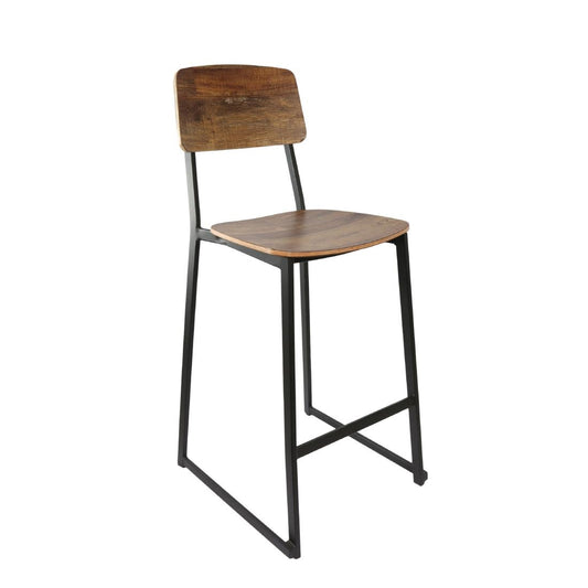 Furnlink Denver Rustic Wood Barstool (2 Pack) • PAS-JD949