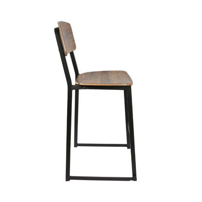 Furnlink Denver Rustic Wood Barstool (2 Pack) • PAS-JD949