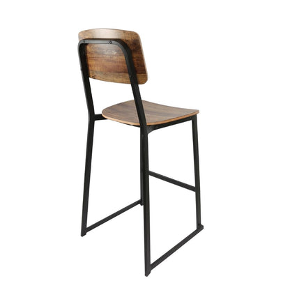 Furnlink Denver Rustic Wood Barstool (2 Pack) • PAS-JD949