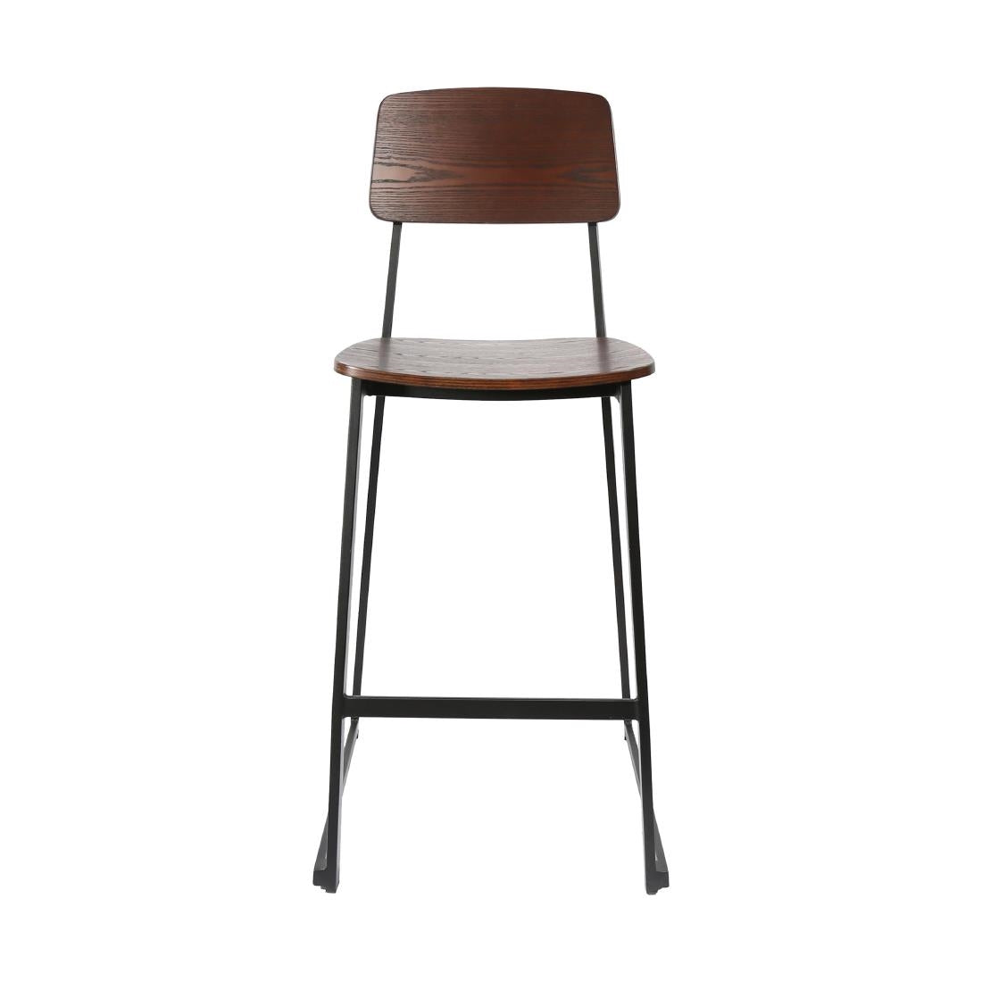 Furnlink Denver Dark Natural Barstool (2 Pack) • PAS-JD950