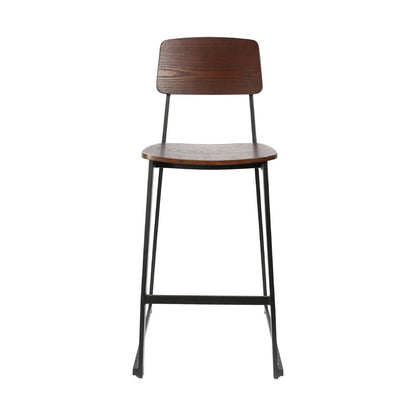 Furnlink Denver Dark Natural Barstool (2 Pack) • PAS-JD950