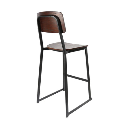 Furnlink Denver Dark Natural Barstool (2 Pack) • PAS-JD950