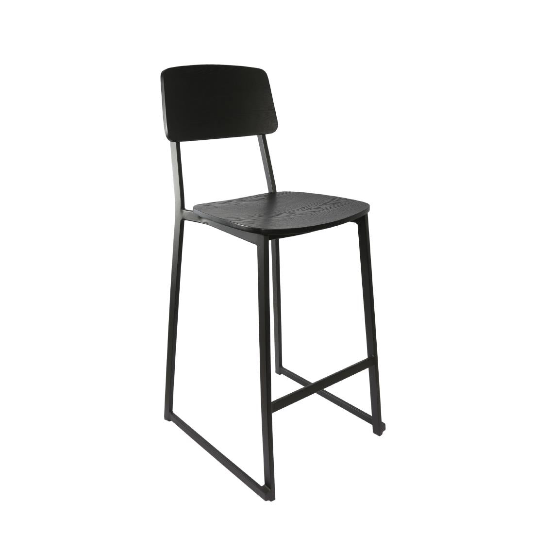 Furnlink Denver Black Barstool (2 Pack) • PAS-JD952