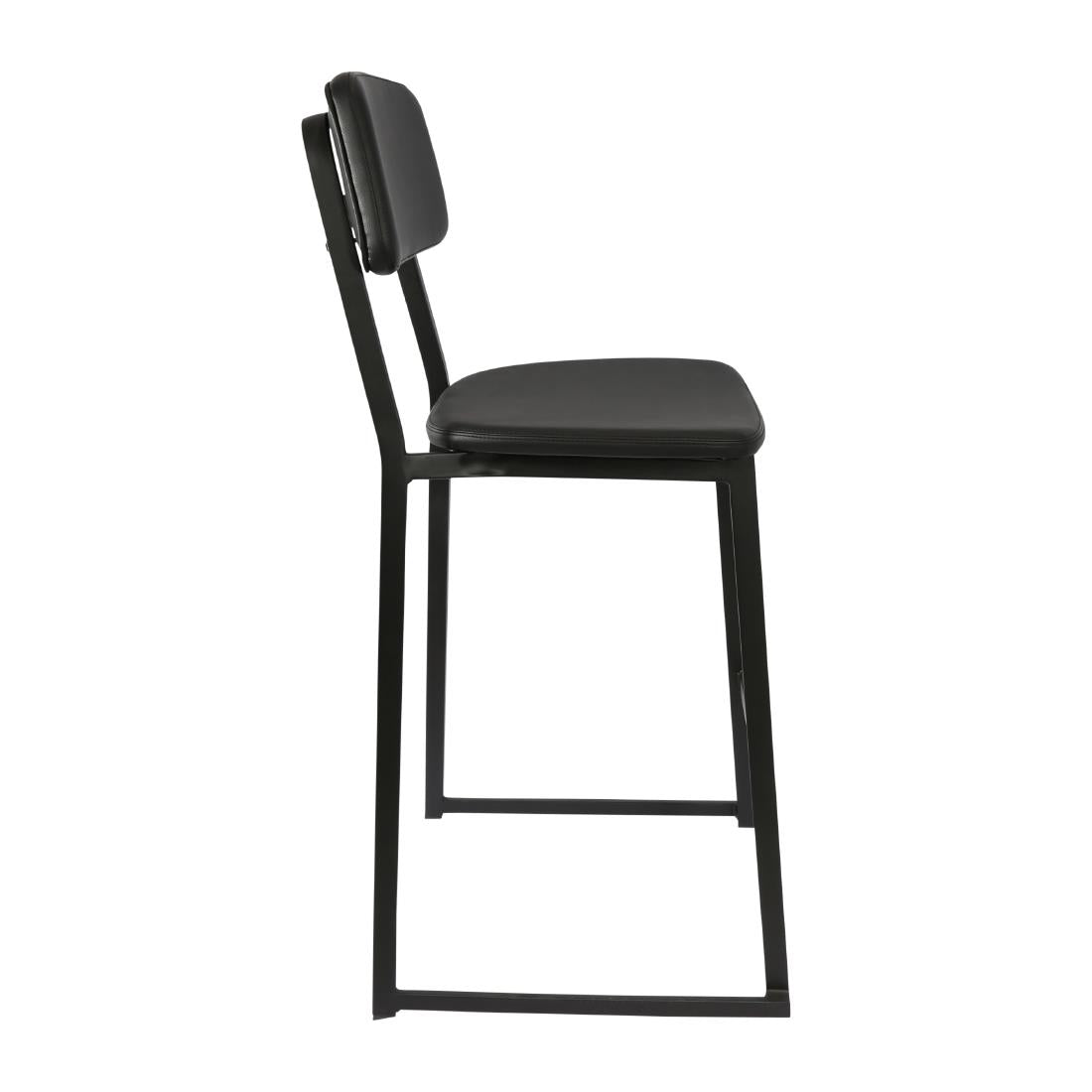 Furnlink Denver Black Vinyl Barstool (2 Pack) • PAS-JD957