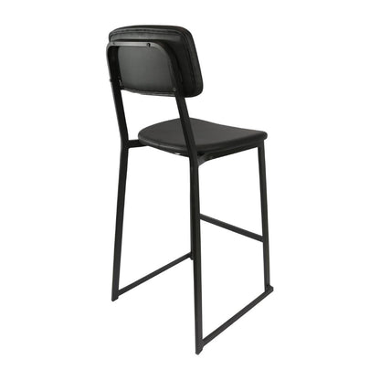 Furnlink Denver Black Vinyl Barstool (2 Pack) • PAS-JD957