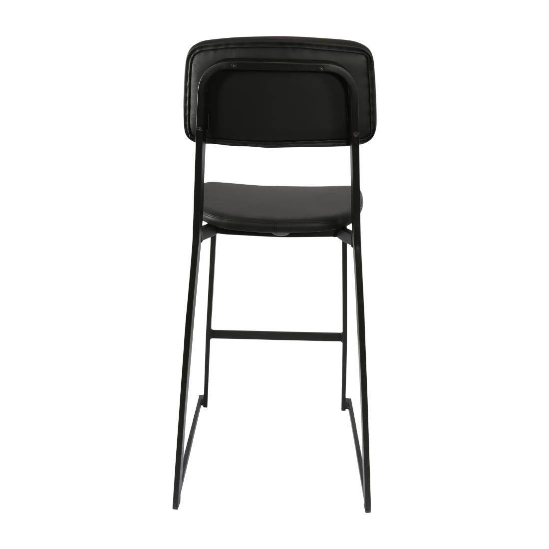 Furnlink Denver Black Vinyl Barstool (2 Pack) • PAS-JD957