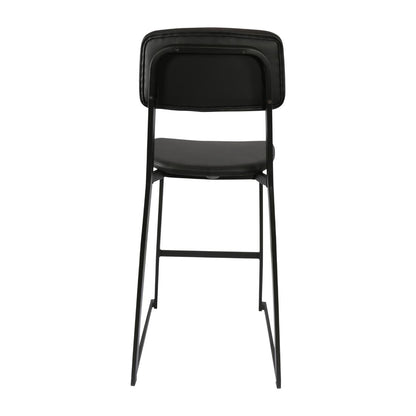 Furnlink Denver Black Vinyl Barstool (2 Pack) • PAS-JD957