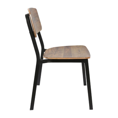 Furnlink Denver Rustic Wood Chair (2 Pack) • PAS-JD958
