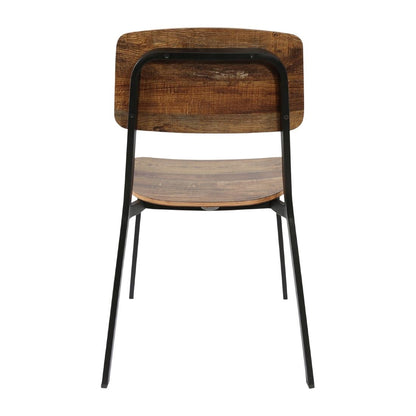 Furnlink Denver Rustic Wood Chair (2 Pack) • PAS-JD958