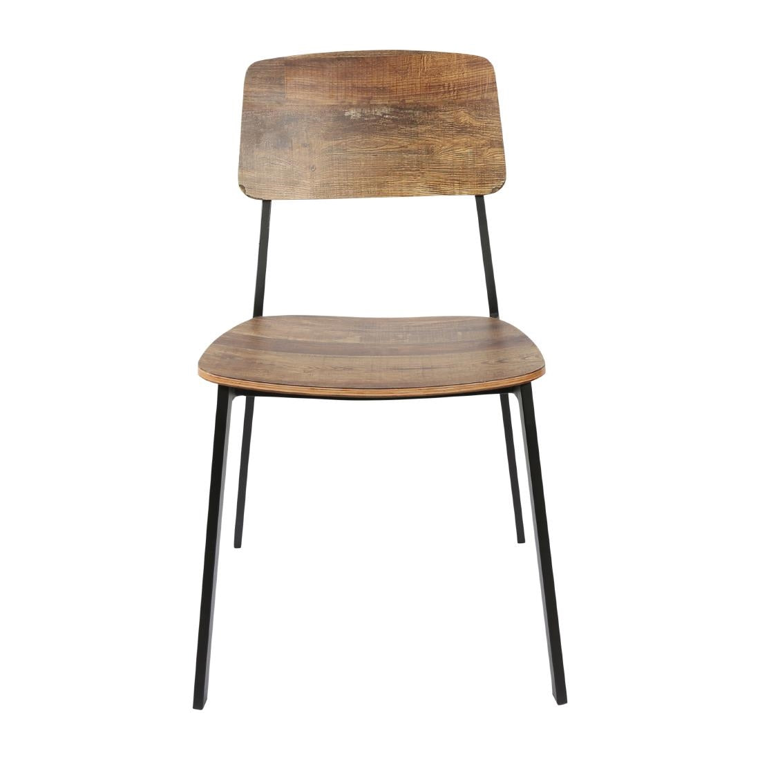 Furnlink Denver Rustic Wood Chair (2 Pack) • PAS-JD958