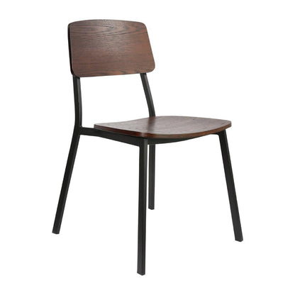 Furnlink Denver Dark Natural Chair (2 Pack) • PAS-JD959