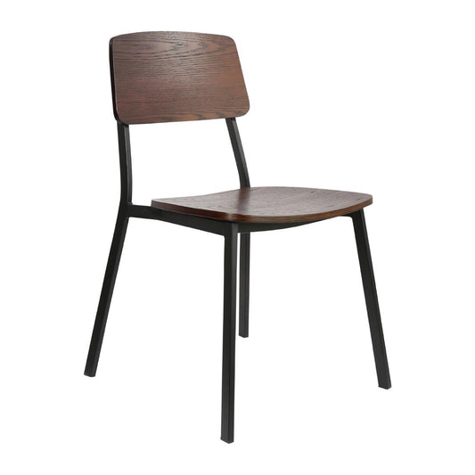 Furnlink Denver Dark Natural Chair (2 Pack) • PAS-JD959