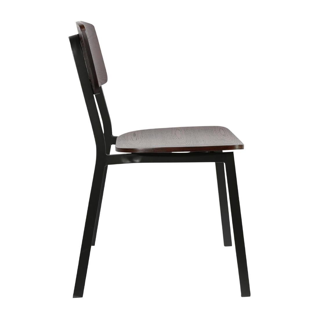 Furnlink Denver Dark Natural Chair (2 Pack) • PAS-JD959