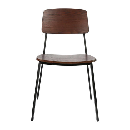 Furnlink Denver Dark Natural Chair (2 Pack) • PAS-JD959