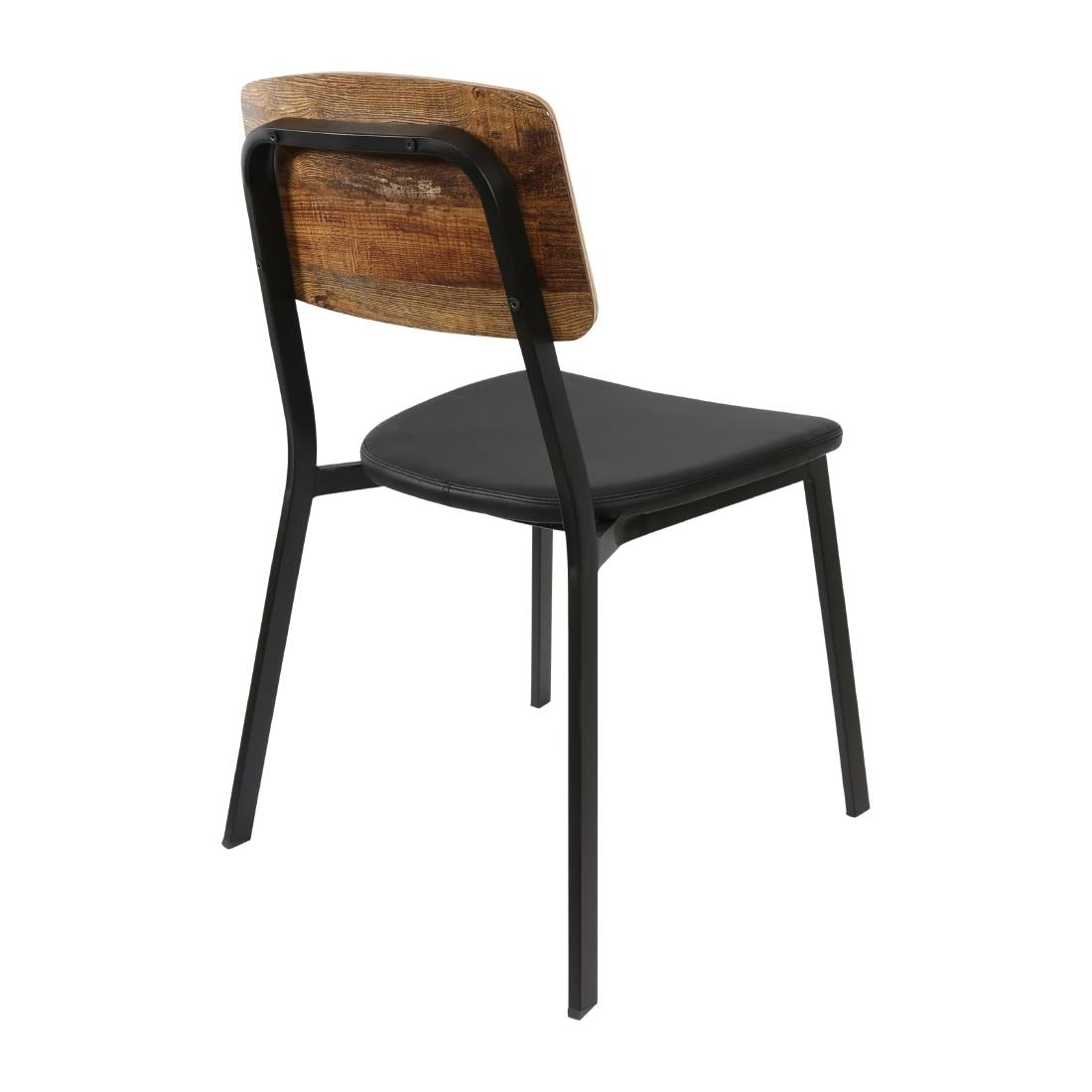 Furnlink Denver Black Vinyl/ Rustic Chair (2 Pack) • PAS-JD962