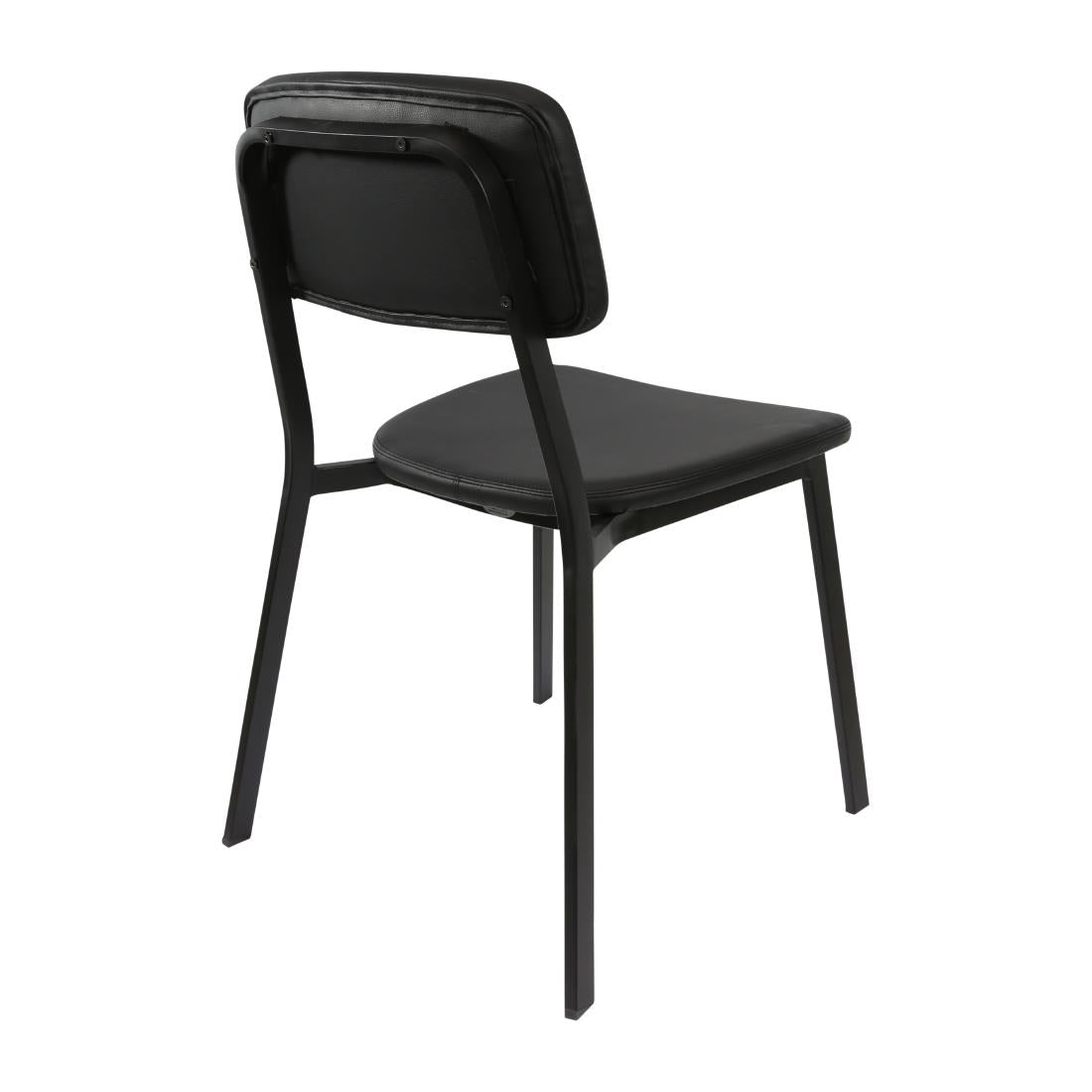 Furnlink Denver Black Vinyl Chair (2 Pack) • PAS-JD966