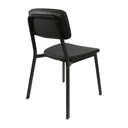 Furnlink Denver Black Vinyl Chair (2 Pack) • PAS-JD966
