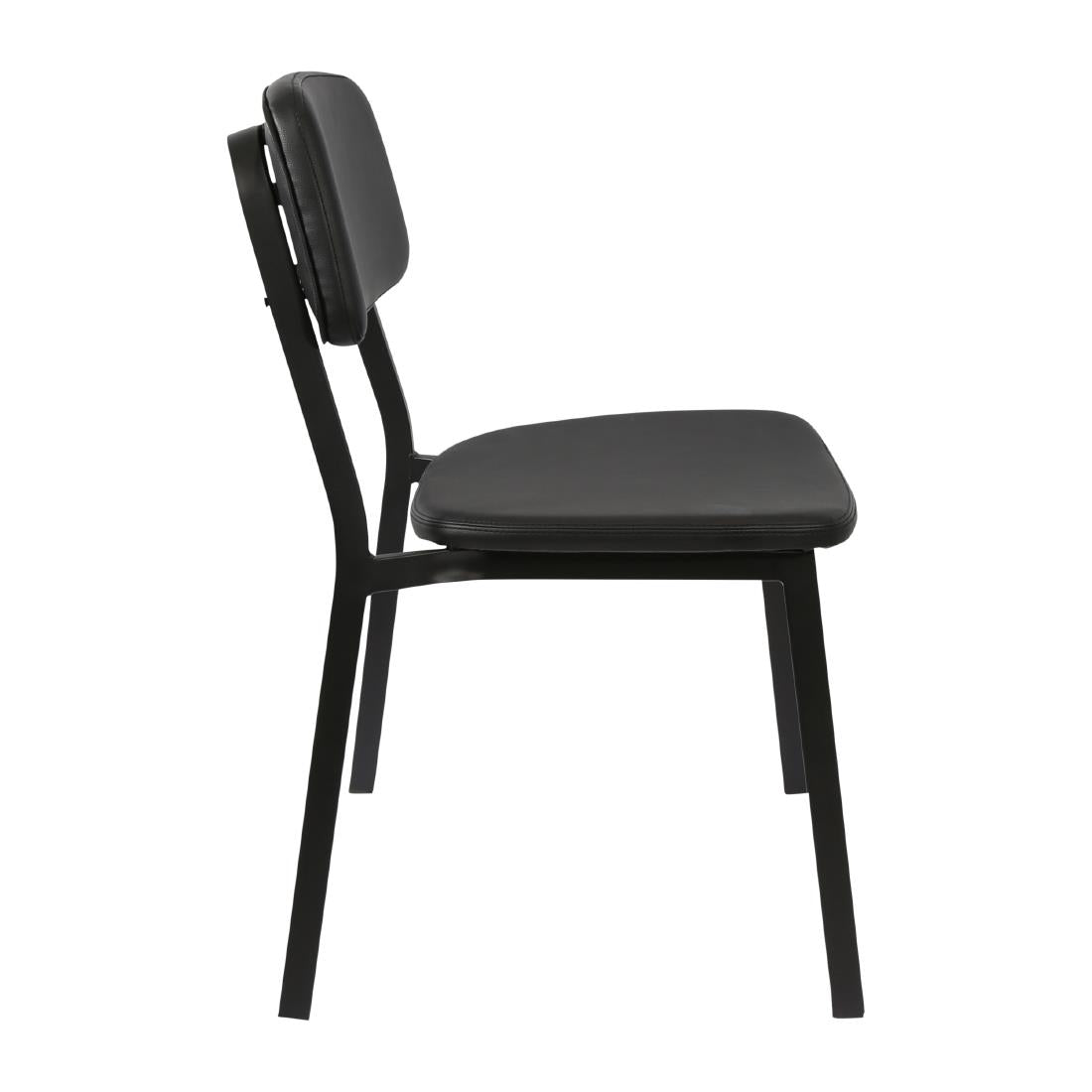 Furnlink Denver Black Vinyl Chair (2 Pack) • PAS-JD966