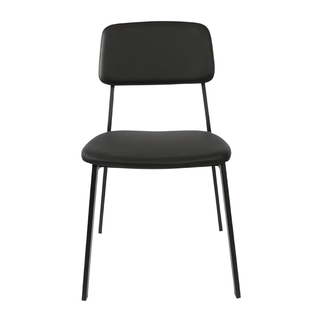 Furnlink Denver Black Vinyl Chair (2 Pack) • PAS-JD966