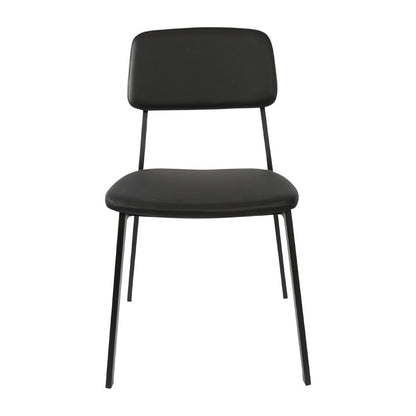 Furnlink Denver Black Vinyl Chair (2 Pack) • PAS-JD966