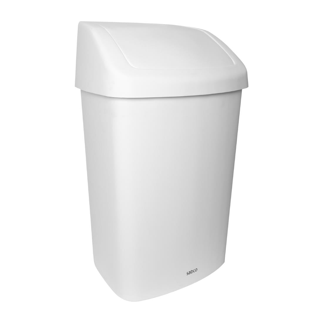 Sabco Swing Bin White 50Ltr (Capacity: 50Ltr | Material: Plastic | Dimensions: 395x315x490mm) • PAS-JD968