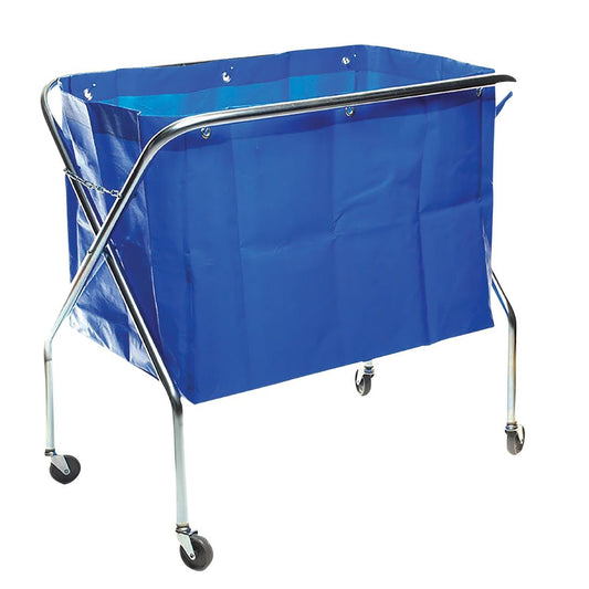 Sabco Professional Scissor Waste Trolley Blue (Dimensions: 1480x550x1090mm) • PAS-JD986