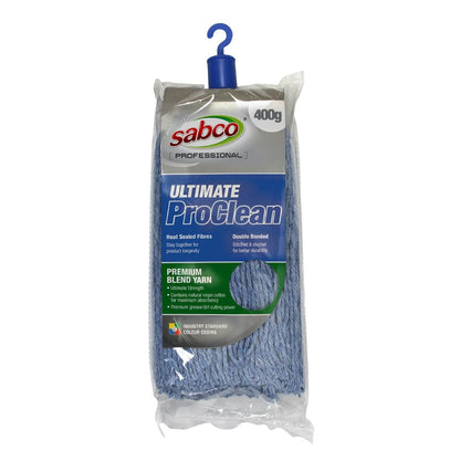 Sabco Professional Ultimate Pro Clean Mop Head Blue 400G • PAS-JD987