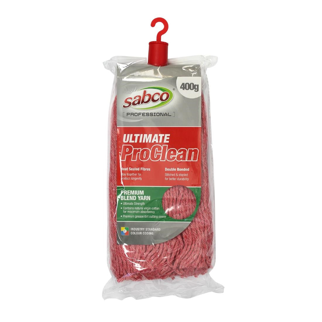 Sabco Professional Ultimate Pro Clean Mop Head Red 400G • PAS-JD988