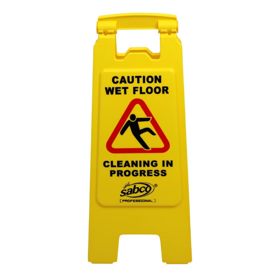 Sabco Professional Caution Wet Floor A-Frame Sign Yellow • PAS-JD990