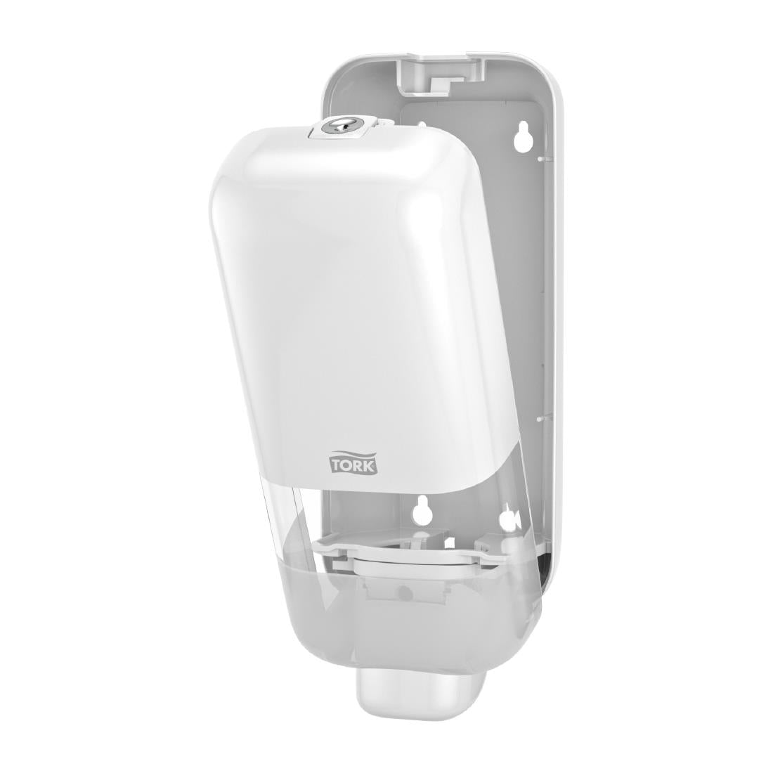 Tork S4 Soap and Sanitiser White Dispenser • PAS-JE043