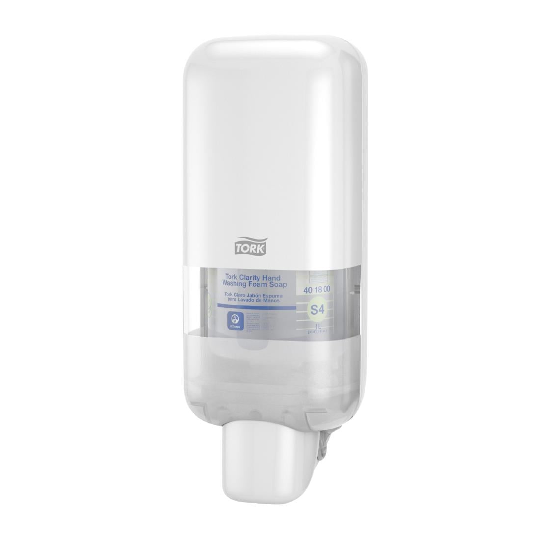 Tork S4 Soap and Sanitiser White Dispenser • PAS-JE043