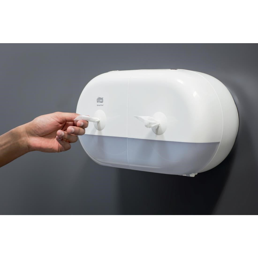 Tork SmartOne Mini Twin Toilet Roll Dispenser • PAS-JE047