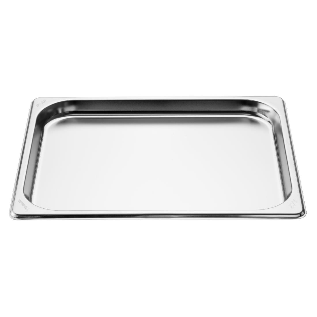 Vogue Stainless Steel Heavy Duty 1/2 Gastronorm Tray 20mm • PAS-JM749