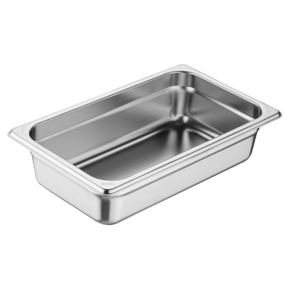 Vogue Heavy Duty Stainless Steel 1/4 Gastronorm Tray 65mm • PAS-JM759