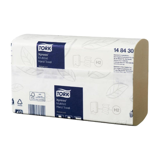 Tork Xpress Multifold Hand Towel /Slimline H2 (21 Pack) (21x185 sheets. 240x210mm. 1-ply) • PAS-JZ500