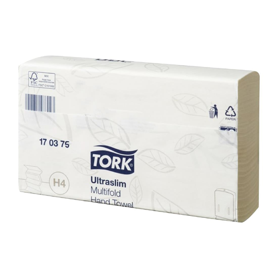 Tork Ultraslim Towel for In-built Dispensers 1-ply Advanced H4 (21 Pack) (21x150 sheets. 240x240mm. 1-ply) • PAS-JZ503