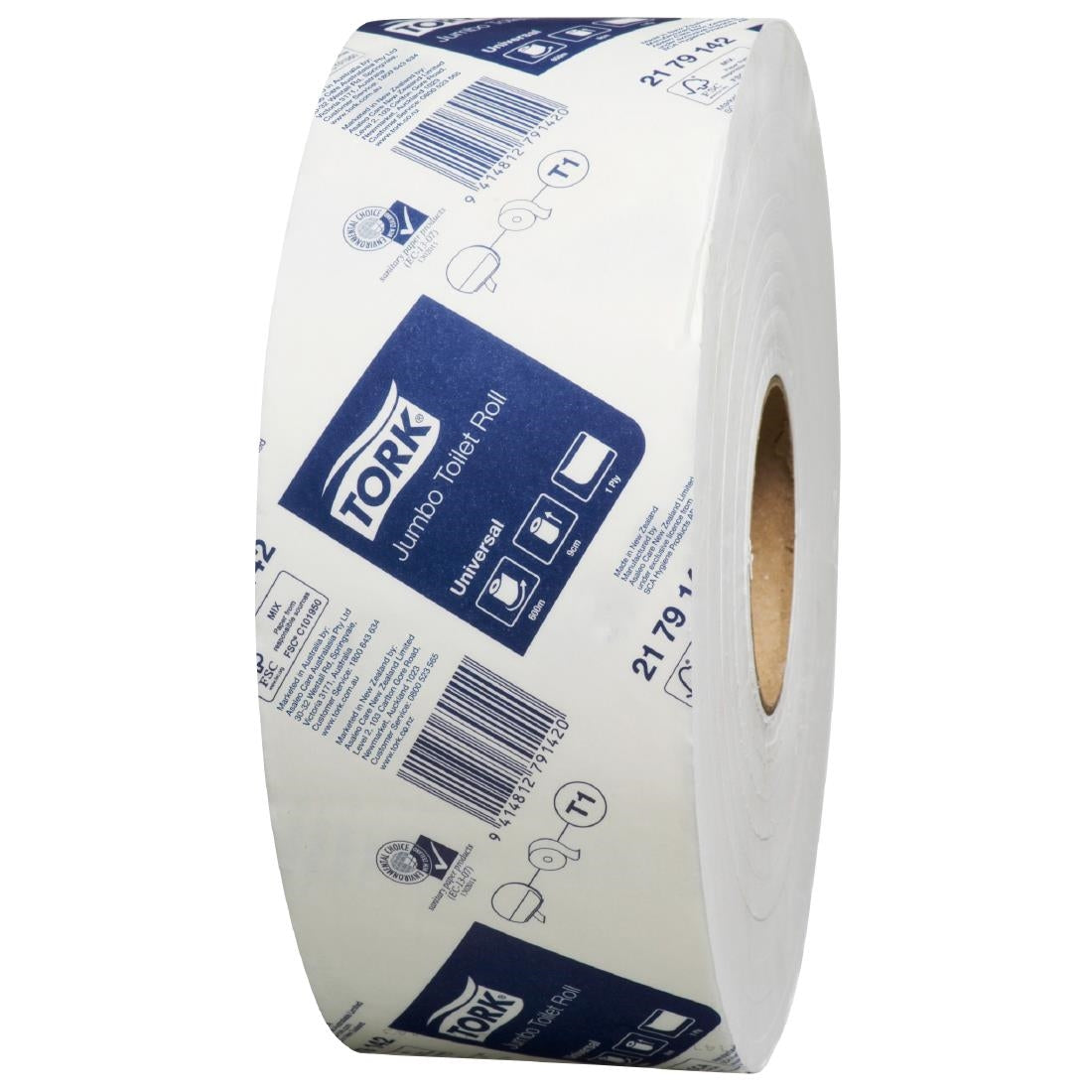 Tork Jumbo Universal Toilet Roll 1-ply T1 (6 Pack) • PAS-JZ511
